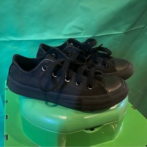 All black Chuck Taylor’s , size 12c